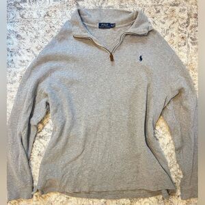 Polo by Ralph Lauren Gray Quarter-Zip Sweater